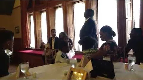 Reggie singing for the vow renewal