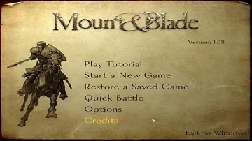 Mount & Blade Classic (native): Tutorial 1. Character Creation.