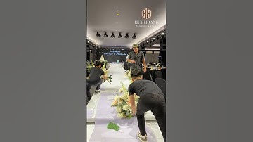 Đường hoa dẫn lên sân khấu #shorts #short #subscribe #hoa #flowers #tiệccưới #cuoihoihuyhoang #fyp
