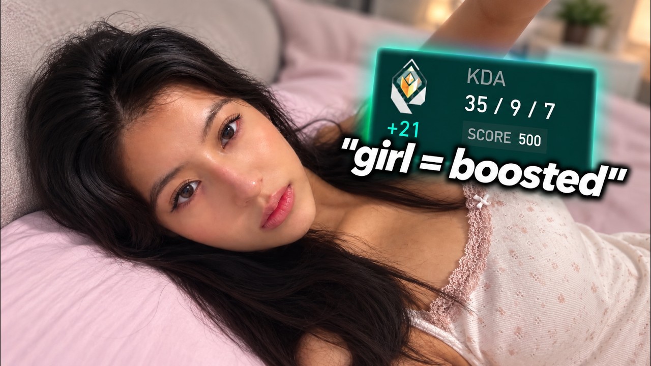 girl gamer plays EMEA radiant valorant ranked