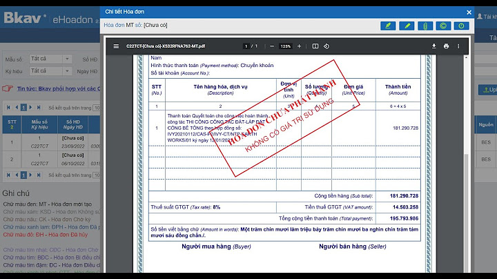 Cách lấy hóa đơn điện tử phần mềm myẻp
