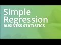 Simple Regression  Business Statistics (STAT101)