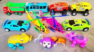 Toffee loading in truck , Rich house , Supercar ,JCB mini try tractor, toys video by Rana mini toys