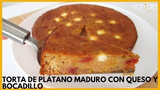 RIPE PLANTAIN CAKE WITH CHEESE AND GUAVA (English Subtitles) | Colombian Recipes