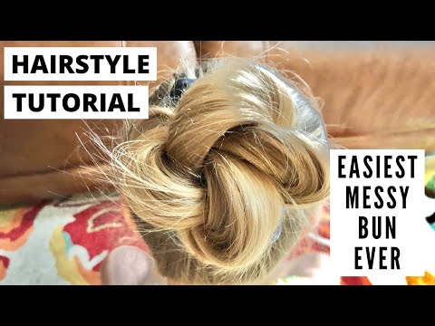 beautiful side braid hairstyles for long hair! side puff | messy bun |  hairstyle | hairstyle fashion - YouTube