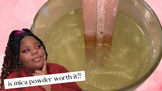 I tested MICA POWDERS and GLITTERS in my candles so you don't have to  **results may vary** 