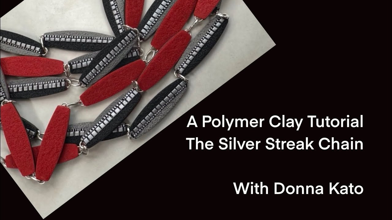 Серебряная цепочка из полимерной глины