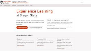 OSU Experiential Learning Hub - CS 467 Capstone Demo | Winter 2026
