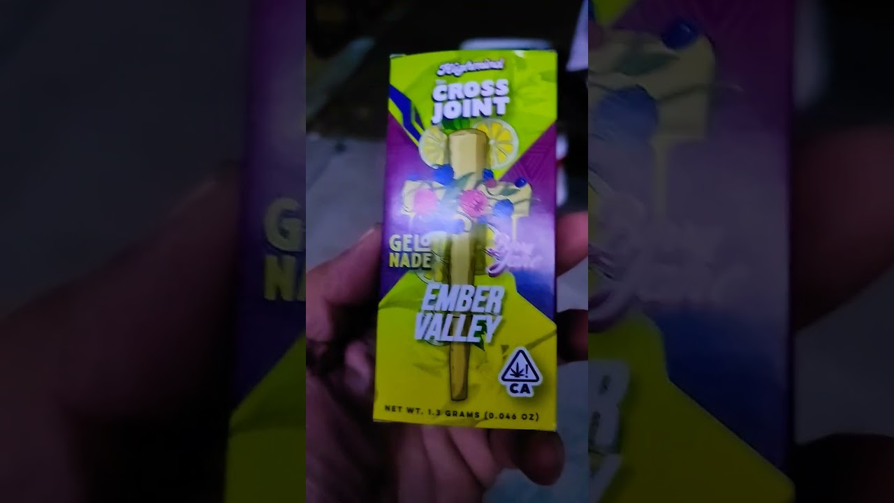 gelonade × berry Jane cross joint by ember valley total thc 31.67