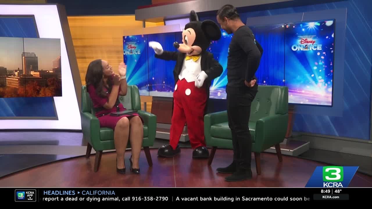 Mickey Mouse visits KCRA studio before Disney On Ice performances