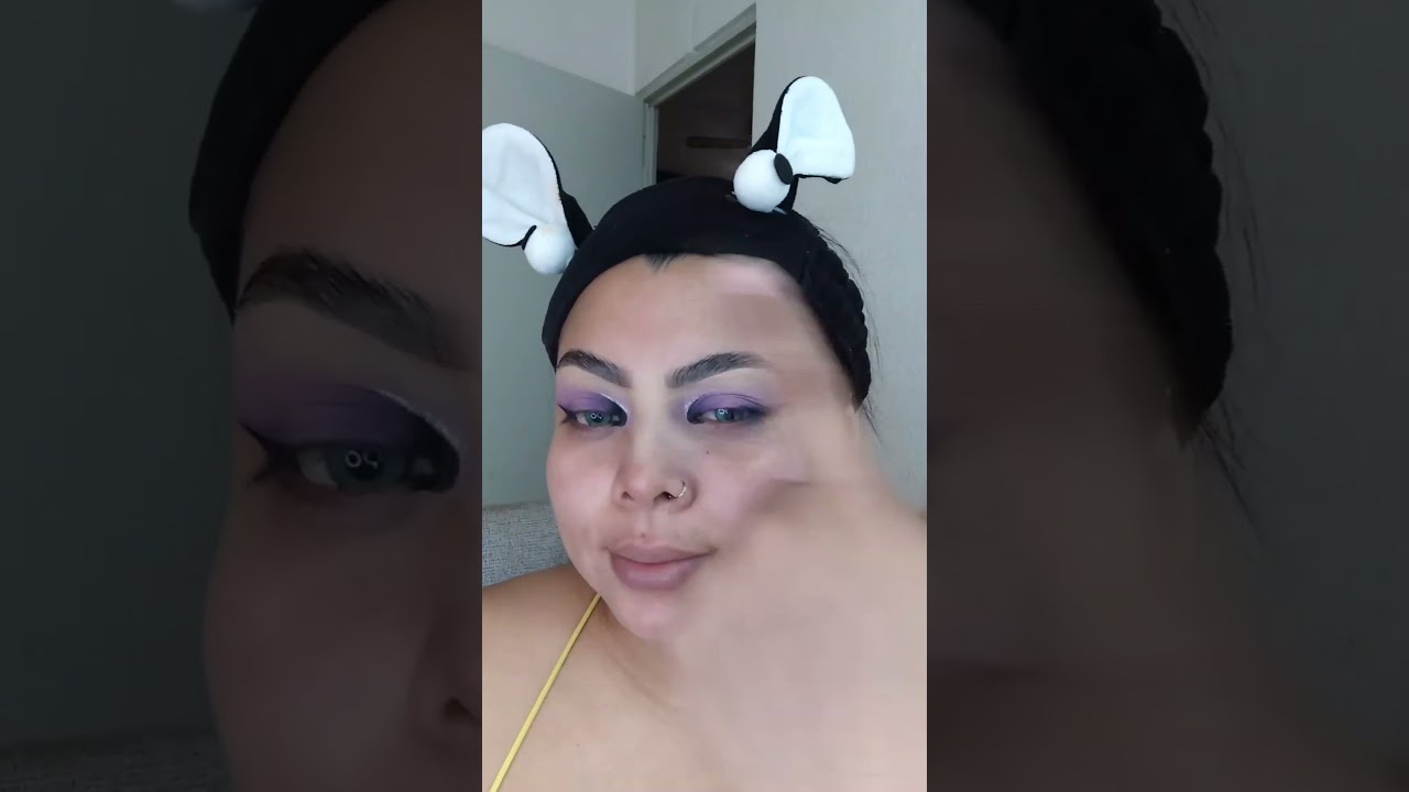 Makeup tutorial 💜🖤#makeup #makeuptutorial #tutorials #transformation #maquillajeduradero