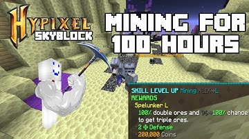 I MINED ENDSTONE FOR 100+ HOURS | HYPIXEL SKYBLOCK
