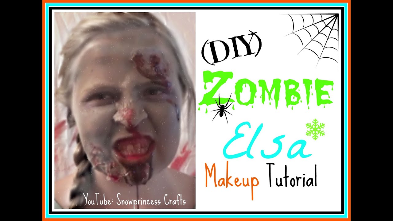 Zombie Elsa Makeup Tutorial YouTube