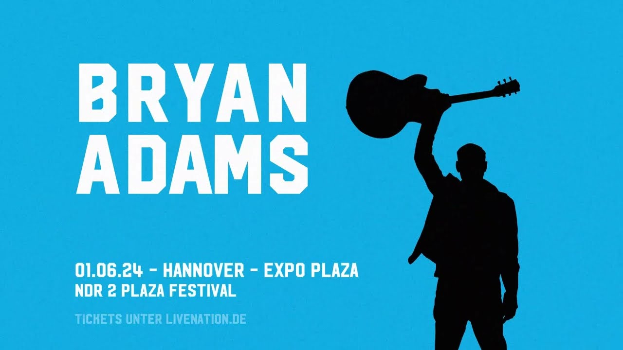 Bryan Adams live beim NDR 2 Plaza Festival 2024 in Hannover