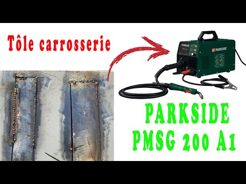 Essai Parkside PMSG 200 A1 tôle carrosserie