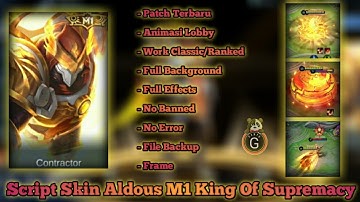 Update Script Skin M1 Aldous Full Background & Review Skin With ABC Folder || Hanya G