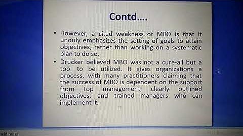 M.Com | Sem-1 | M.Concept | MBO By Dr Anis Ahmad