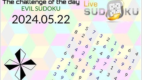 Live Sudoku EVIL  May. 22, 2024