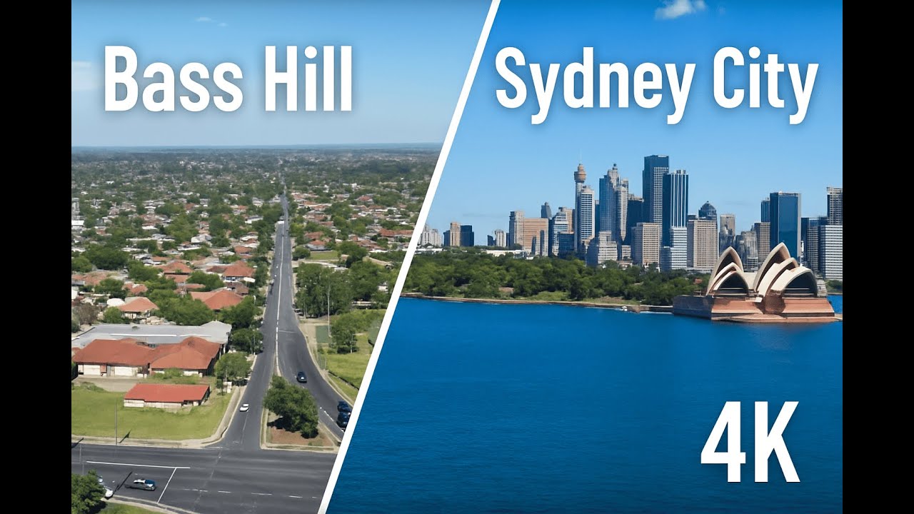 Bass Hill to Sydney City Drive 🚗 | Australian Suburbs to CBD | Real-Time 4K