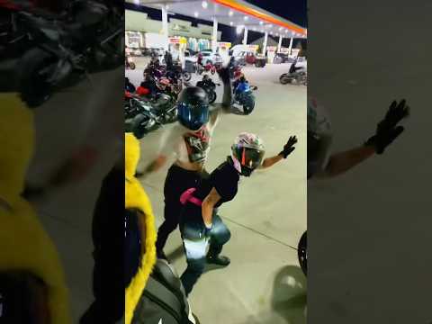 Bike night with fwiendss doing tiktok trends