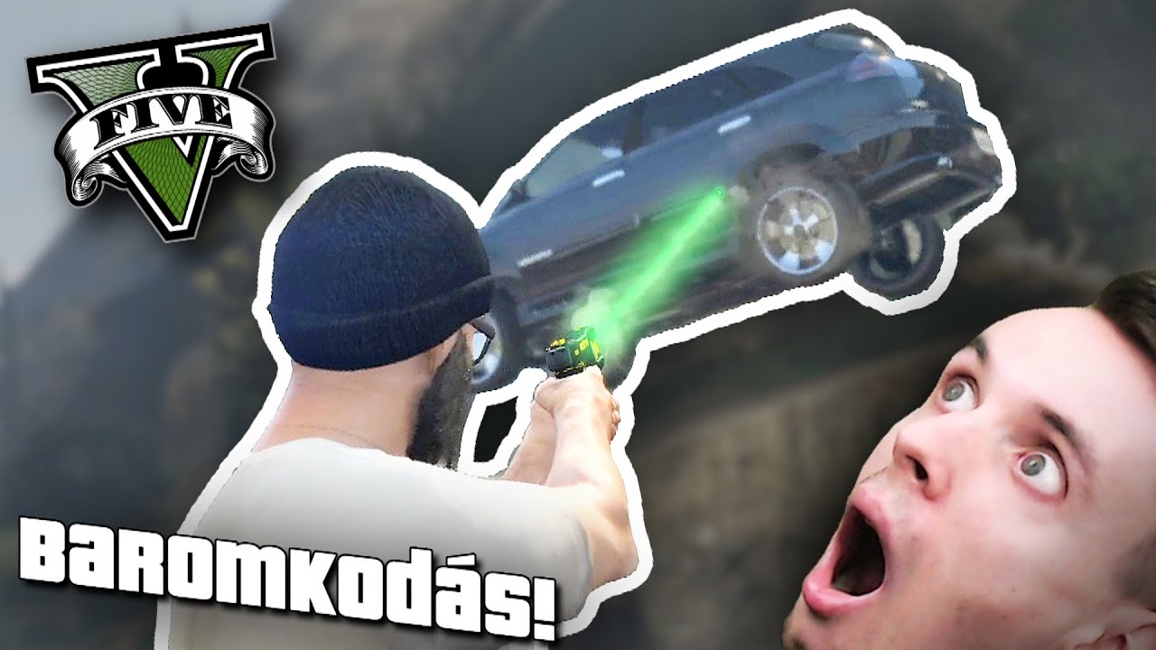 KEZEMBEN AZ IRÁNYÍTÁS!! - GTA V Baromkodás (GRAVITY GUN MOD)