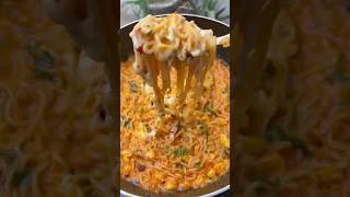 Chilli Cheese Maggi🧀🌶️| Easy & Spicy Creamy Recipes 🍜#shorts #maggi #viralvideo #shortsfeed