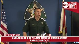 Pasco Sheriff's investigating after SRO slams student during arrest
