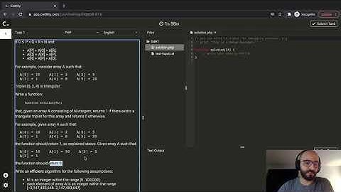 Codility Programmer Lessons - 06/Q4 (Triangle)