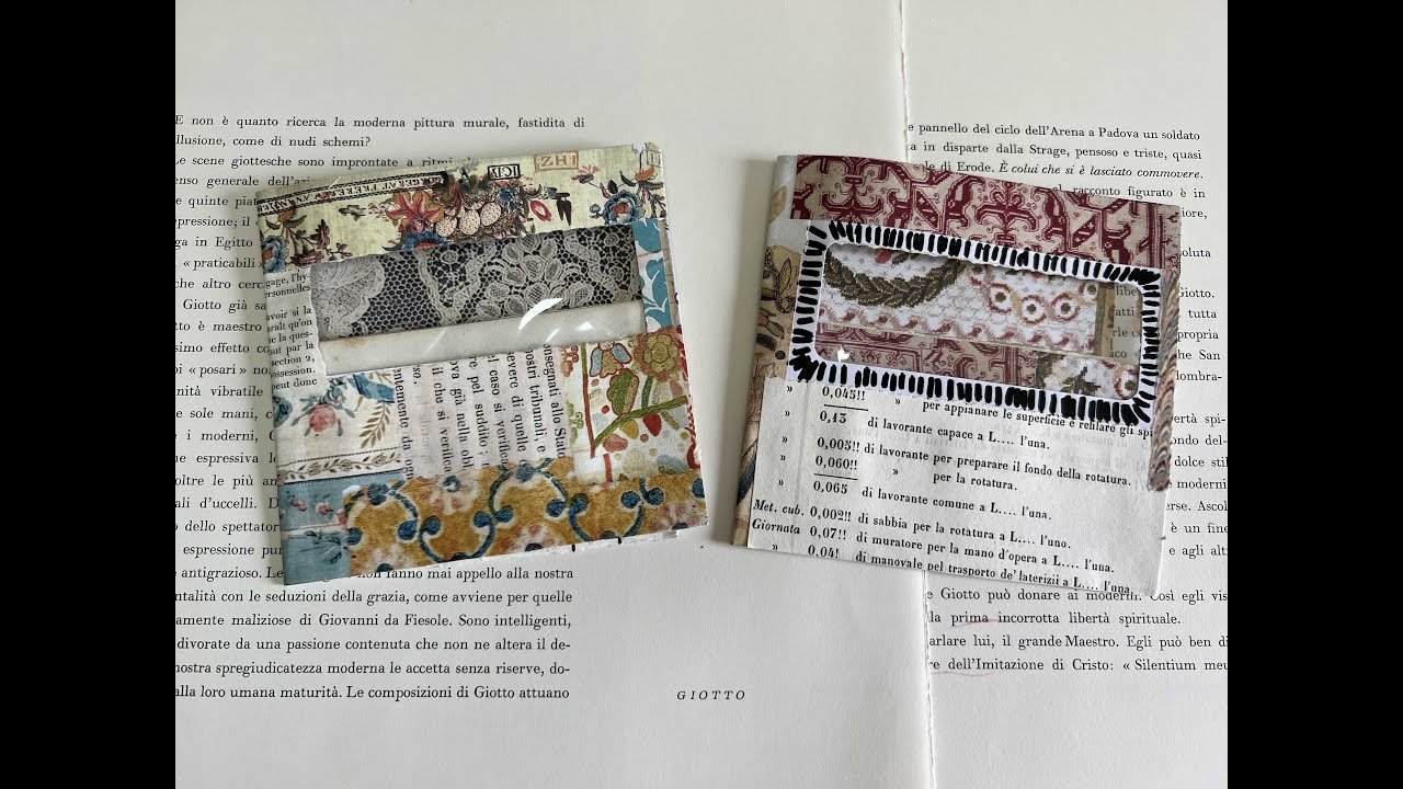 #the100dayproject | making envelope window pocket pages inspired by Fiona Hayes | DAY 9