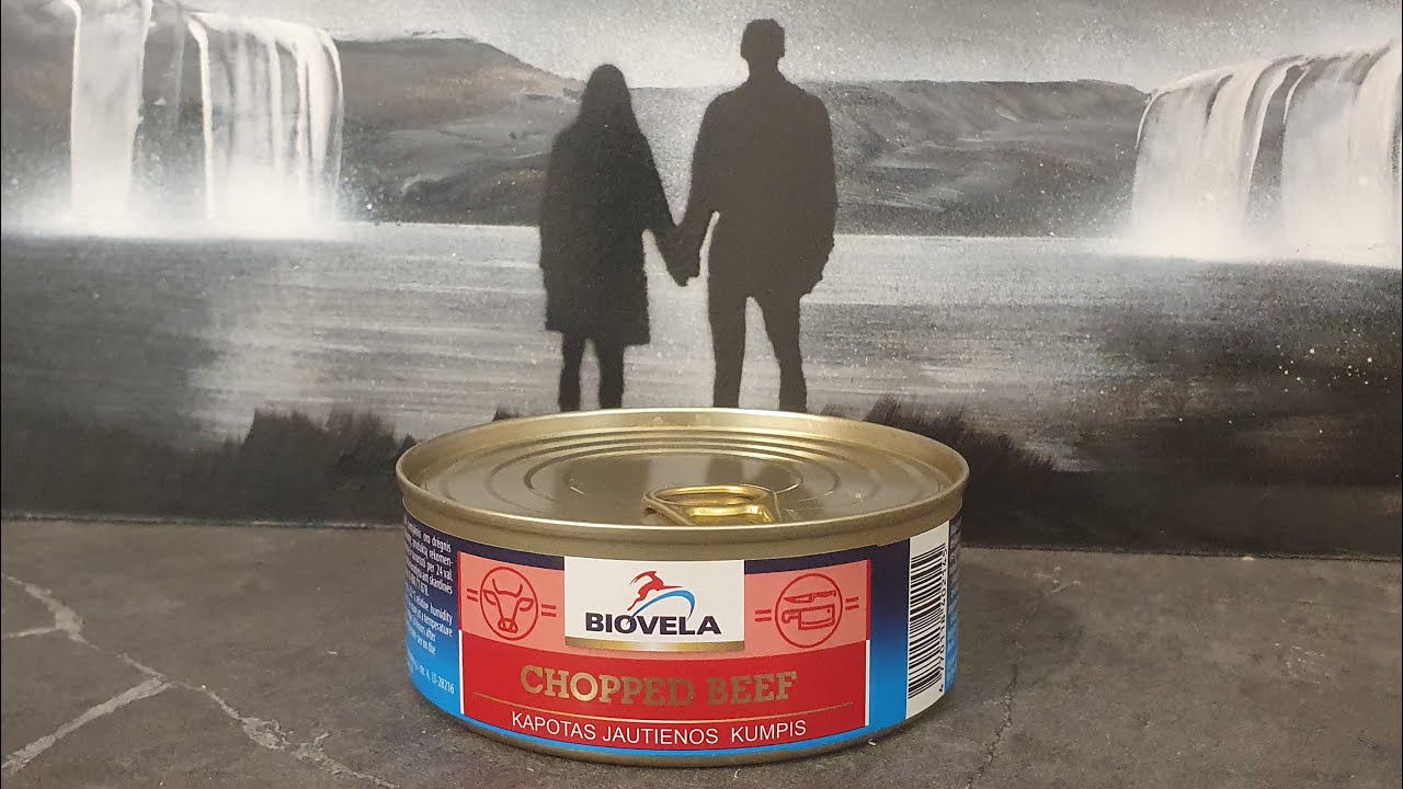 Говядина Biovela. Литва. Чёрно-белая тоска. #консервы #обзорконсерв #biovela