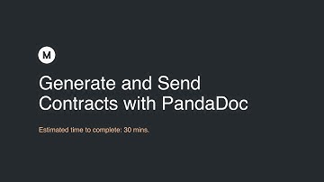 Automatically Generate Client Contracts with PandaDoc + Zapier  - Part 1