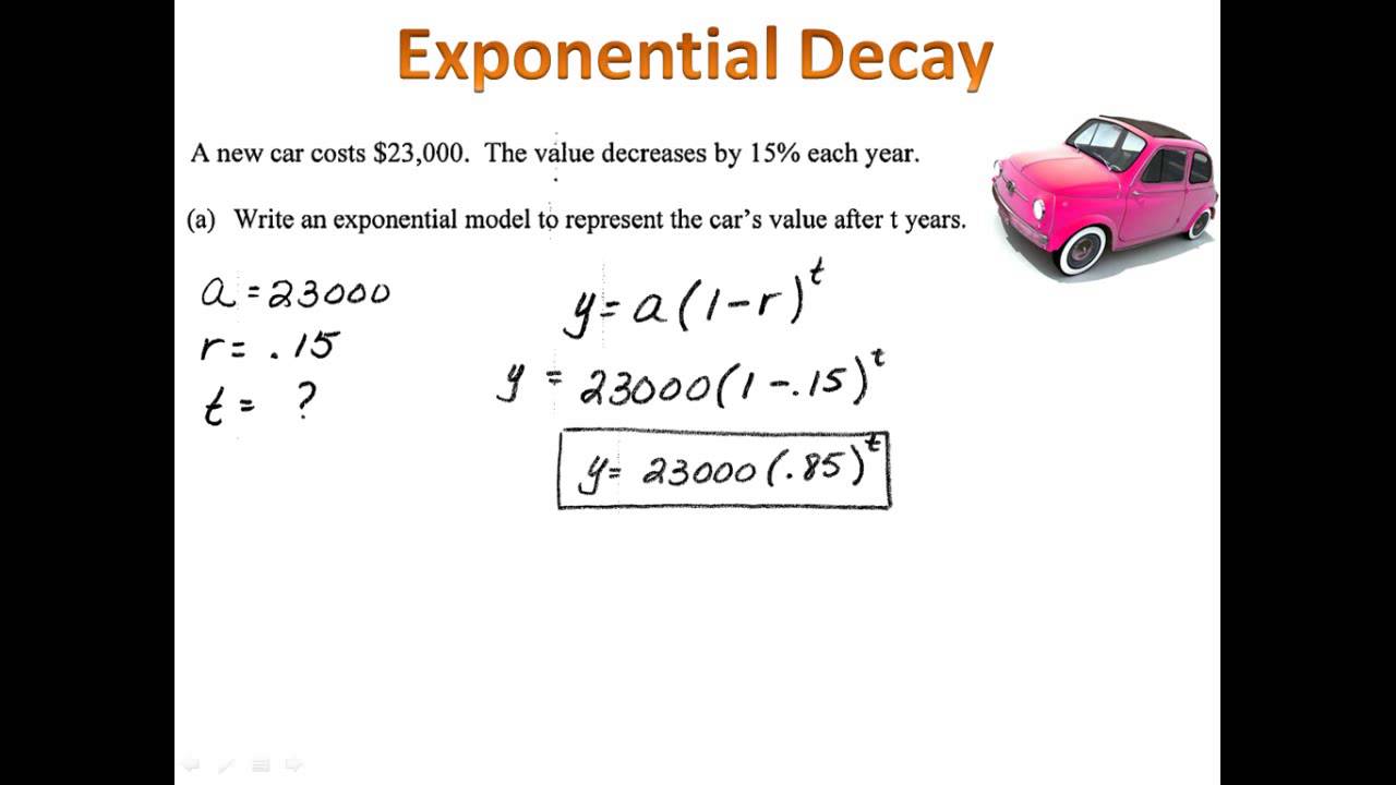 Exponential Decay Word Problems Intended For Growth And Decay Worksheet