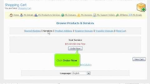 How to order additional items in WHMCS - WHMCS Tutorial presented by KVCHosting.com