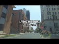 Lynchburg virginia  4k downtown tour