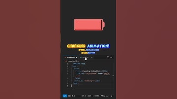 🔋 How to Create a Battery Charging Animation with HTML & CSS! ⚡