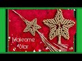 Makrome yıldız yapımı/dıy/macrame star necklake/macrame kolye ucu/christmas tree star