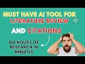 Do hours of research literature review in minutes using this new ai tool auto citations references