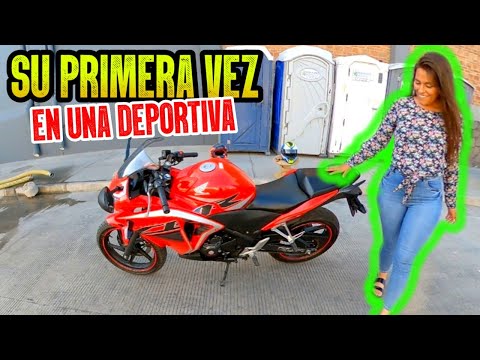 🔥 CHICA SE SUBE A MOTO HONDA CBR 250