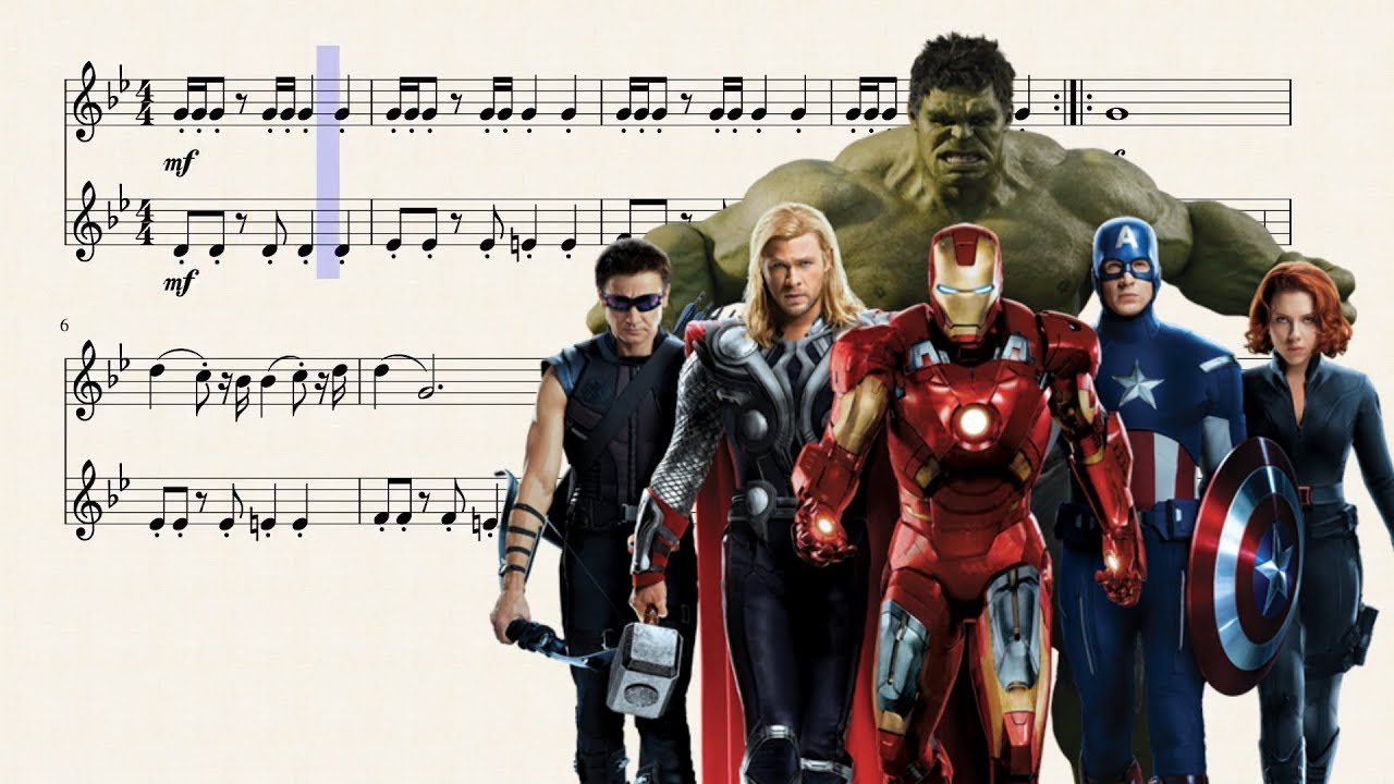 The Avengers Theme For Bb Trumpet Duet
