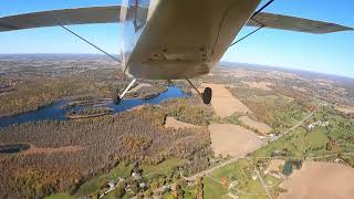 Wittman Tailwind W10 approach and landing ,View from tail