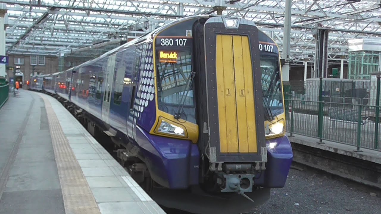 First Scotrail 380107 Departs Edinburgh Waverley For North Berwick