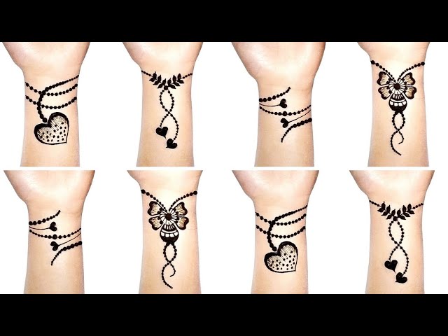 Top 20 Collection of Bracelet Mehndi Designsl Simple and stylish mehndi  designs - YouTube