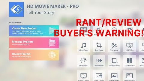 Do NOT buy HD Movie Maker PRO on Windows 10.
