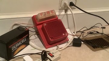 Simplex voice evac message on a simplex  life alarm speaker strobe