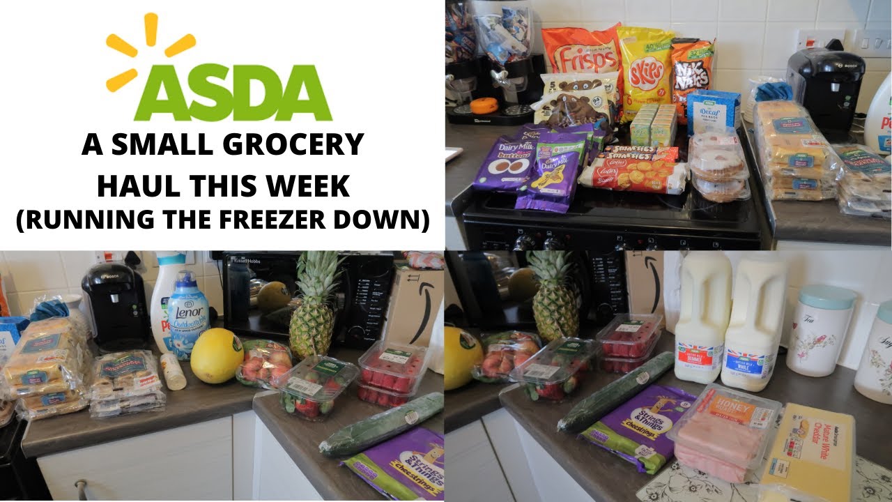A SMALL ASDA GROCERY HAUL | RUNNING THE FREEZER DOWN FOR CHRISTMAS | FEEDING A FAMILY OF FIVE
