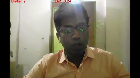 Python eyes blinking detection (New)