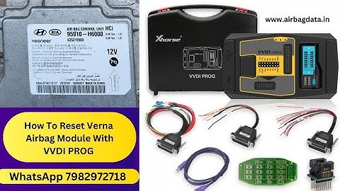 Hyundai Verna Airbag Module  Reset With Vvdi Prog, 95910-H6000 ! Airbag Crash Data Reset #airbag