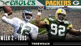 Reggie White's 1st Game Against Philly! (Eagles vs. Packers 1993, Week 2)