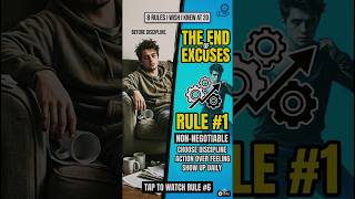8 Rules I Wish I Knew at 20 (To Get Ahead) ⏳#Shorts #ProductivityHacks #Discipline #SelfImprovement