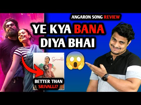 Angaaron (The Couple Song) Lyrical Video Reaction 